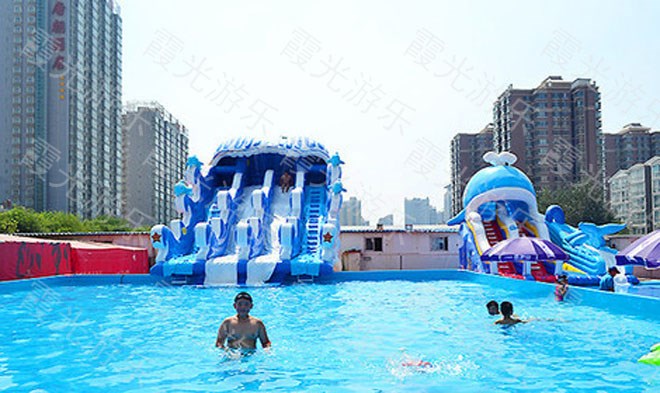 庆阳蓝鲸充气游泳池